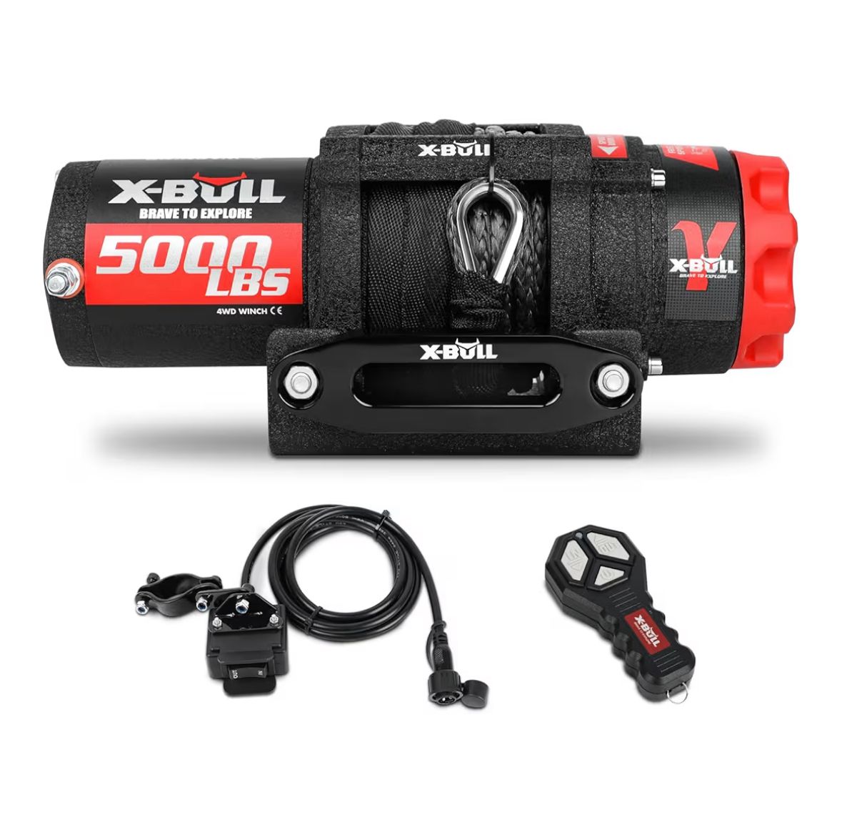 Winche Eléctrico X-BULL 5000 LBS – Potencia y Confianza para Cualquier Terreno
